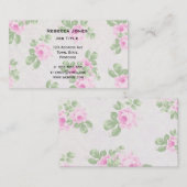 roze roze bloemkool visitekaartje (Voorkant / Achterkant)