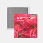 Roze roze bloemmagneten magneet (Voorkant / Achterkant)