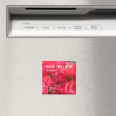 Roze roze bloemmagneten magneet (Insitu (Vaatwasser))
