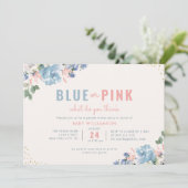 roze roze bloesem kaart (Staand voorkant)