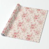 Roze roze bloesems cadeaupapier (Uitgerold)