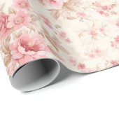 Roze roze bloesems cadeaupapier (Rol Hoek)