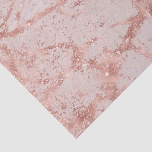 Roze Roze Blush Glitter Marble Modern Tissuepapier (Detail)