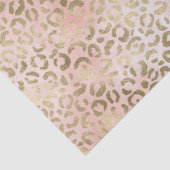 Roze Roze Blush Gold Leopard Print Tissuepapier (Detail)
