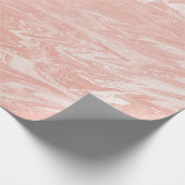 Roze Roze Blush Powder Marble Molten Pastel VIP Cadeaupapier (Hoek)