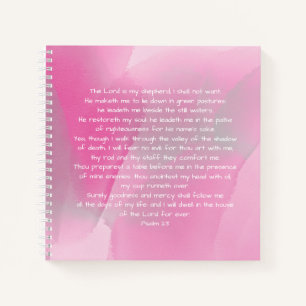 roze roze blush waterverf abstract christelijk notitieboek