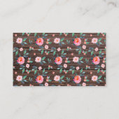 Roze roze boeken voor Baby Informatiekaartje (Achterkant)