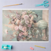 Roze Roze Boeket, Pastel Bloemen, Romantisch Tissuepapier (Craft)