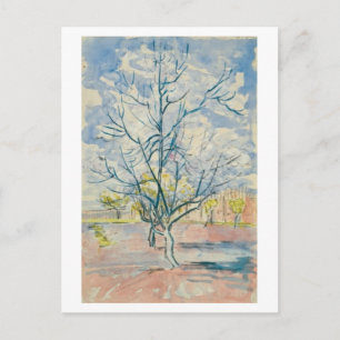 Roze roze bomen van Gogh Fine Art Briefkaart
