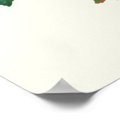  roze roze botanische afdrukken poster (Hoek)