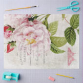  roze roze botanische ontvlechting tissuepapier (Craft)