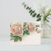  Roze Roze Briefkaart (Staand voorkant)