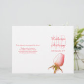 Roze roze bruidbruinkoolprogramma (Staand voorkant)