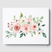 Roze roze bruidbruistoets gastenboek (Achterkant)