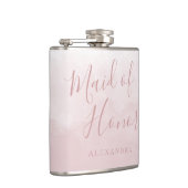 Roze Roze Bruidsmeisje Van Eer Geschenk Heupfles (Rechts)