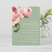 roze roze bruidsschat kaart (Staand voorkant)