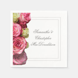 Roze roze bruinbruin servet