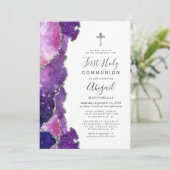 Roze roze bruine roze roze zilver eerste Heilige C Kaart (Staand voorkant)