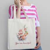 Roze roze Canvas tas
