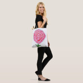 Roze roze Canvas tas voor schilderen (Op model)