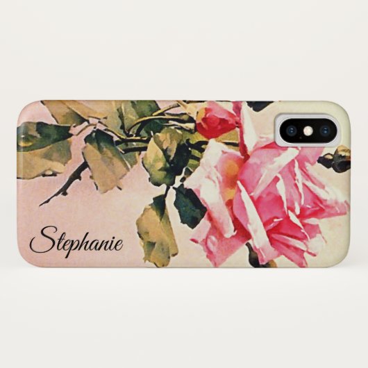 Roze Roze Case-Mate iPhone Case (Achterkant (horizontaal))