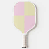 Roze roze Checker Patroon Pickleball Paddle (Achterkant)
