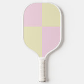 Roze roze Checker Patroon Pickleball Paddle (Voorkant)