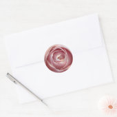 Roze roze cirkelvormige Stickers (Envelop)