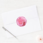 Roze roze cirkelvormige Stickers (Envelop)