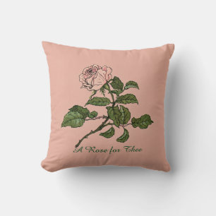 roze roze citaat Pillow Kussen