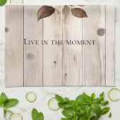 Roze Roze Crème Wit Faux Hout Theedoek (Gevouwen)