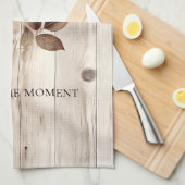 Roze Roze Crème Wit Faux Hout Theedoek (Quarter Fold)