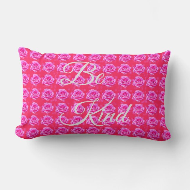 Roze roze design zijn, kussen (Voorkant)