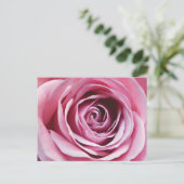 Roze roze detail, roestbloem romantisch bloemenblo briefkaart (Staand voorkant)