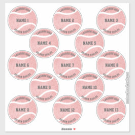 Roze roze douaneleiders - reeks 13 sticker