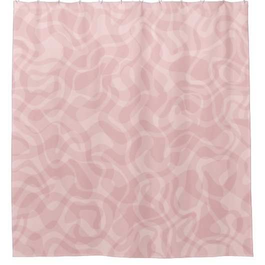 Roze roze douchegordijn (Voorkant)