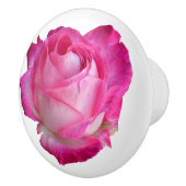 Roze roze drager kast Floral Knob Pull Keramische Knop (Rechts)
