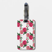 Roze roze druk bagagelabel (Achterkant verticaal)