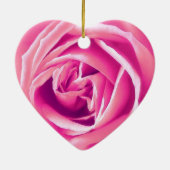 Roze roze druk keramisch ornament (Achterkant)