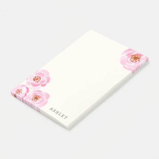 Roze roze druk na IT Post-it® Notes (Schuin)