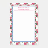 Roze roze druk post-it® notes (Voorkant)