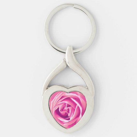 Roze roze druk sleutelhanger (Voorkant)
