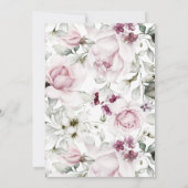 Roze Roze Eerste Heilige Communie Kaart (Achterkant)