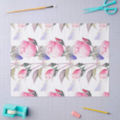 Roze roze en blauwe vlinderbloemige papieren tissuepapier (Craft)