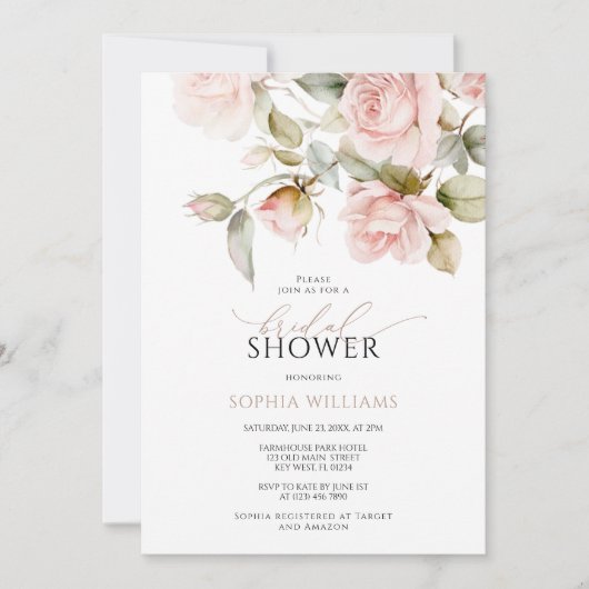 Roze roze en groen Vrijgezellenfeest met bladeren Kaart (Voorkant)