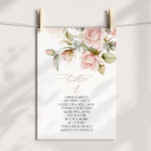 Roze roze en groene tabel nummer 1 kaart