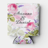 Roze roze en lavender persoonlijke Koelbox Blikjeskoeler (Voorkant)