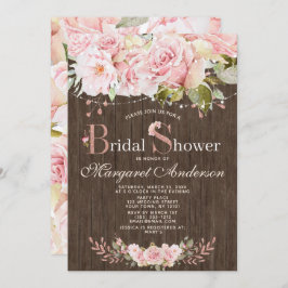 Roze roze en lichte Vrijgezellenfeesten van hout Kaart