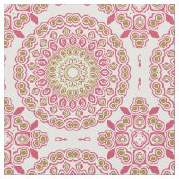 Roze roze en olijfgroene caleidoscopische medaillo