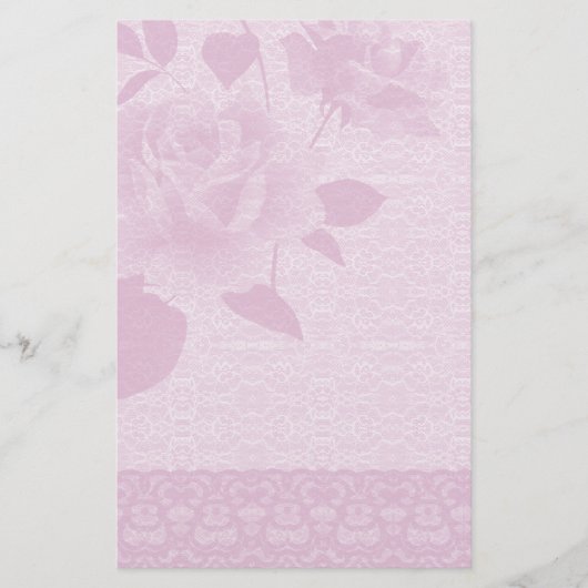 Roze roze en onbewerkte papierwaren (Voorkant)